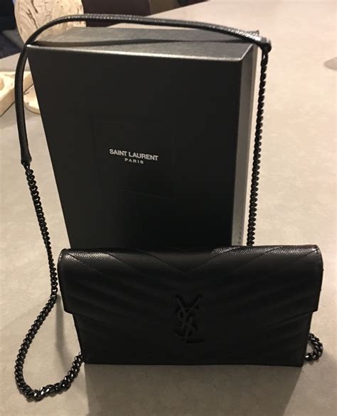 ysl wallet on chain size|ysl wallet on chain review.